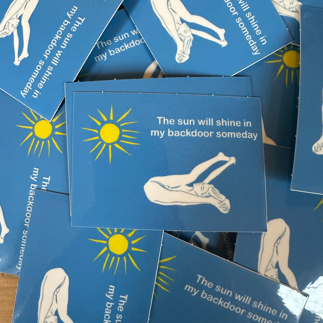 Rider Sunning Stickers