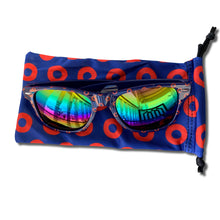Load image into Gallery viewer, Rainbow Mirrored Fishman Donut Sunglasses