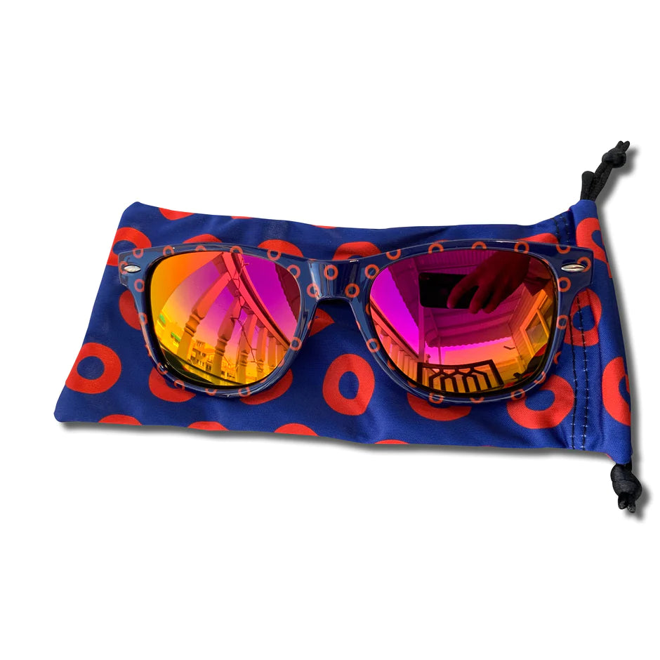 Pink/Yellow Mirrored Fishman Donut Sunglasses