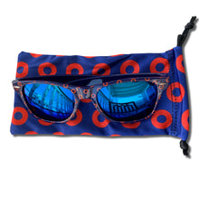 Load image into Gallery viewer, Blue Mirrored Fishman Donut Sunglasses