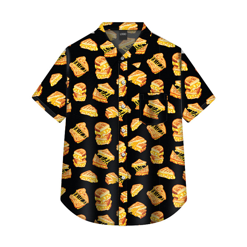 Grilled Cheese Button Down Shirt